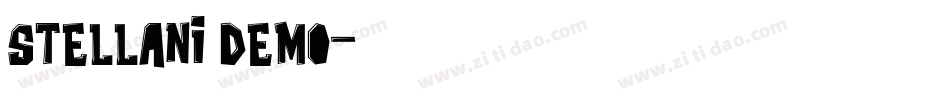 Stellani Demo字体转换